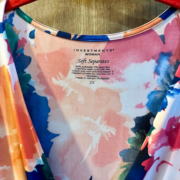 Investments Soft Separates Floral Dress size 2X - Picture 4 of 4